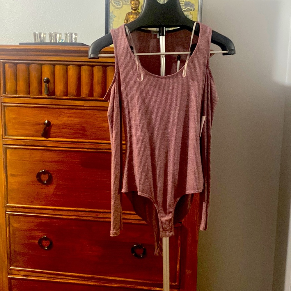 NWT Charlotte Russe bodysuit with peekaboo shoulder